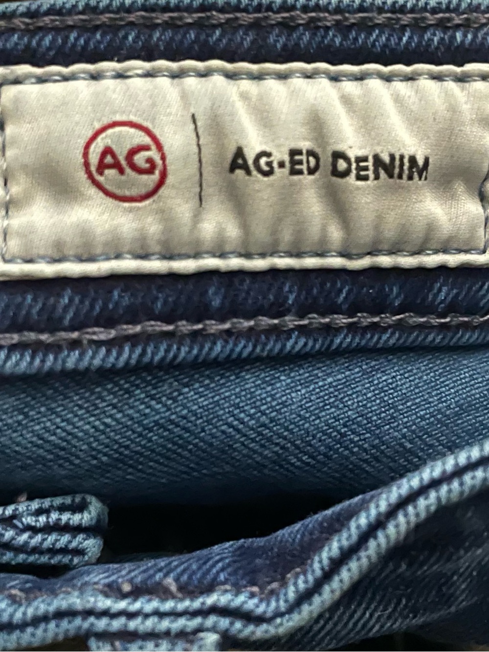 AG Adriano Goldschmied Farrah Dark Wash Raw Hem Bootcut Jeans High Rise 26